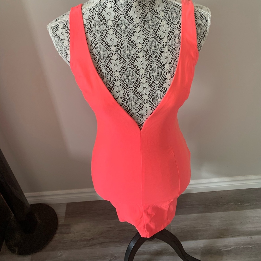 Neon coral dress 🍉